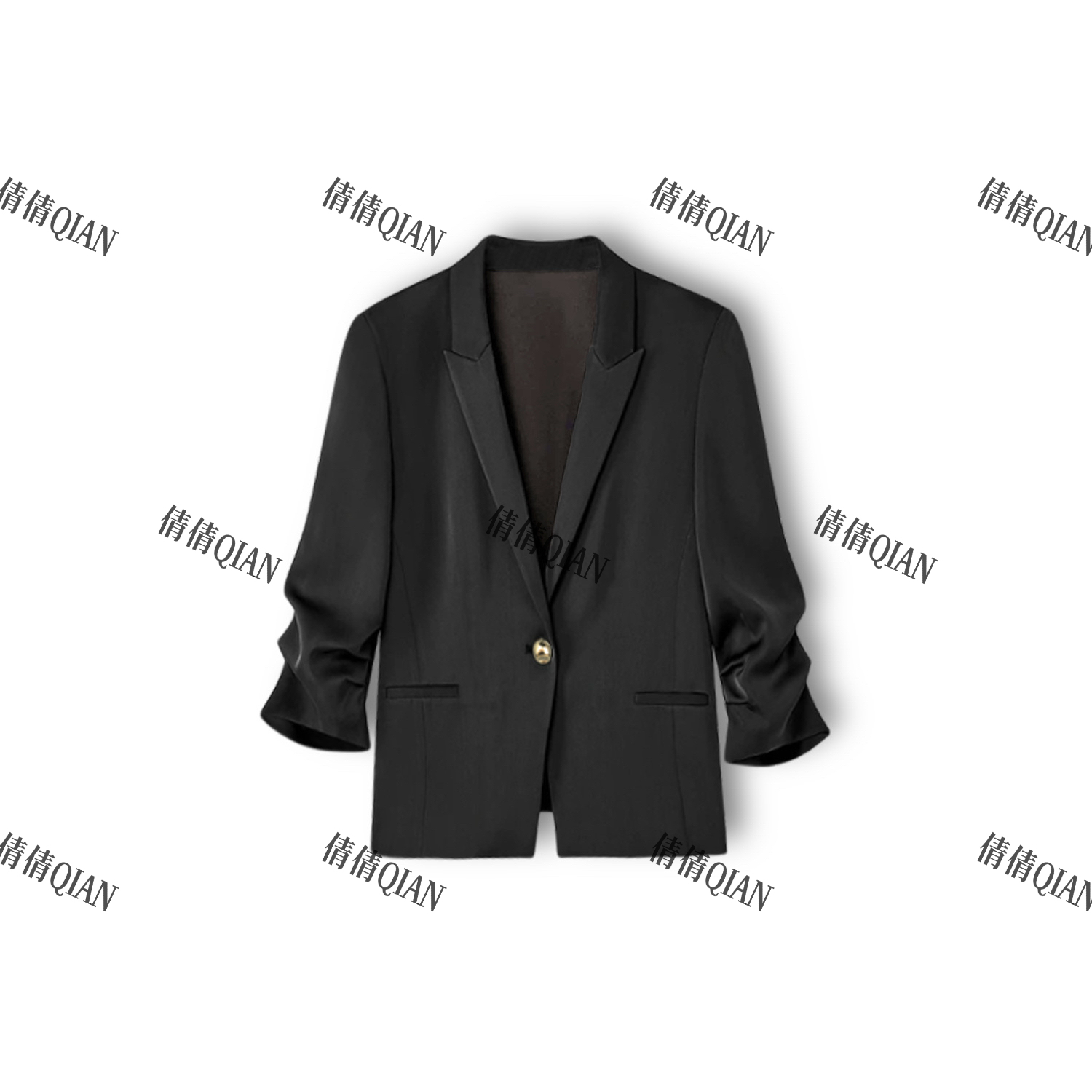 轻奢设计款西装外套高级感（25W02090-027-443）