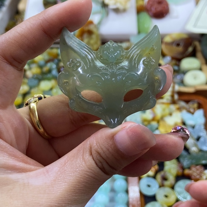 蛇纹石玉配件多样性随机发一件未镶嵌