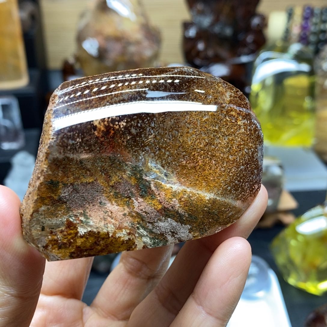 原石手把摆件未镶嵌水晶