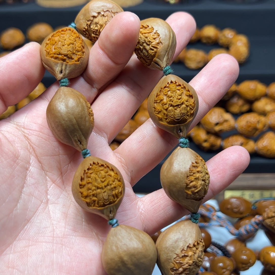 橄榄核手串/手链2.2五子财神