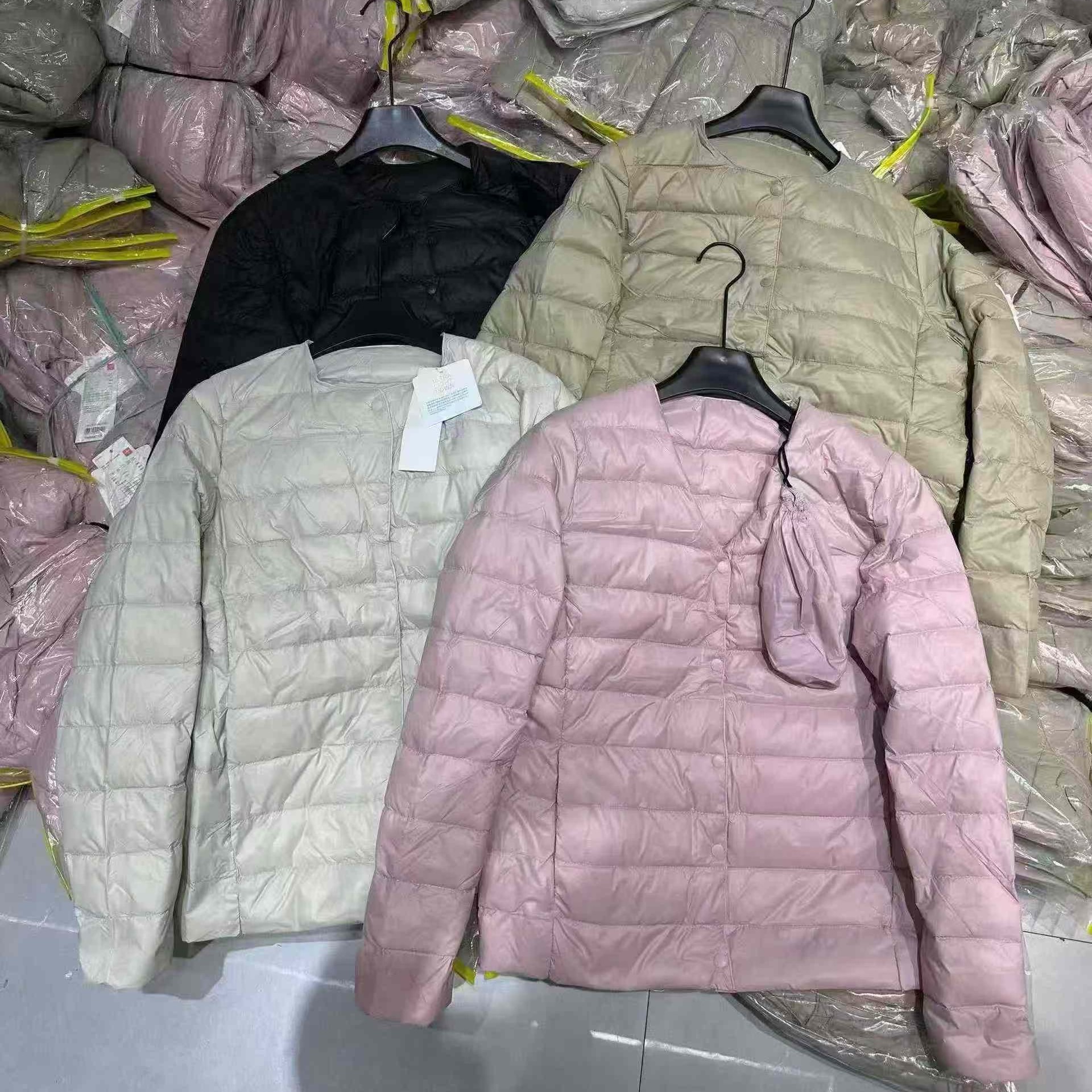 短款秋冬薄款拉链羽绒内搭女士百搭