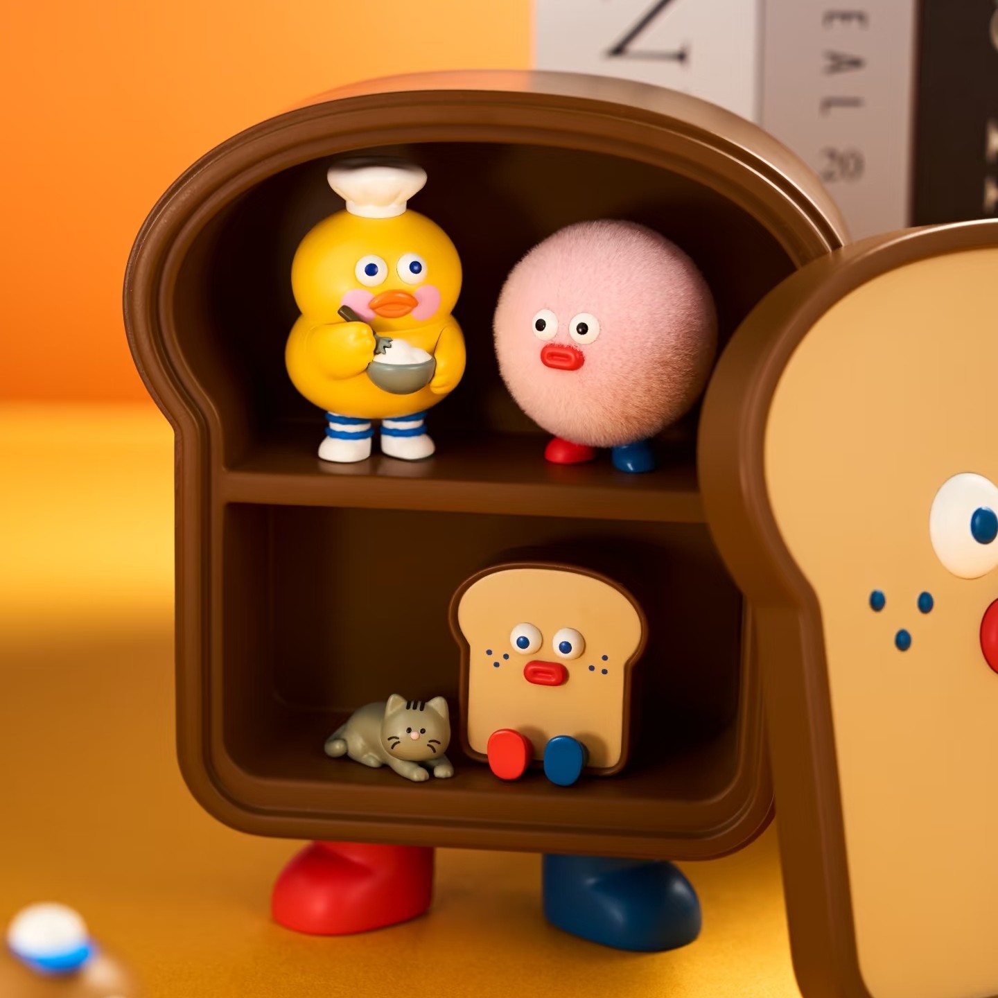 早午餐兄弟胖胖吐司mini盲盒可爱潮玩萌粒摆件手办礼物