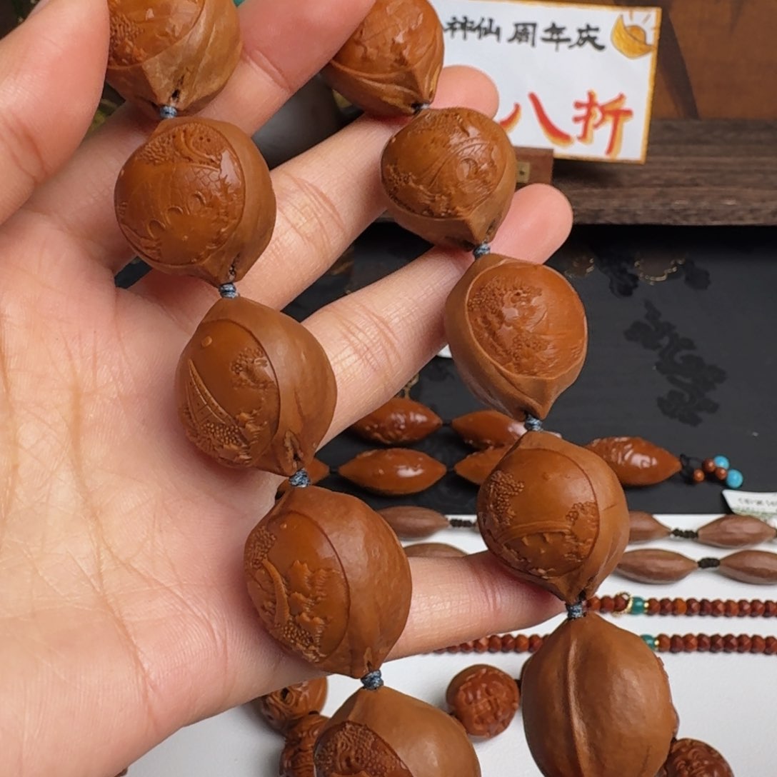 橄榄核手串/手链包衣风景