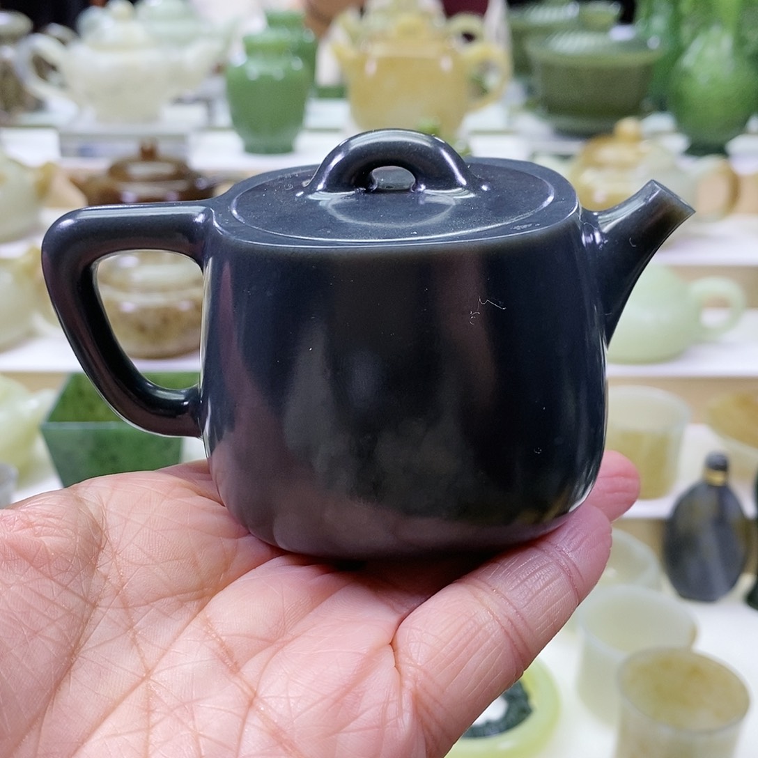 和田玉茶壶未镶嵌160ml