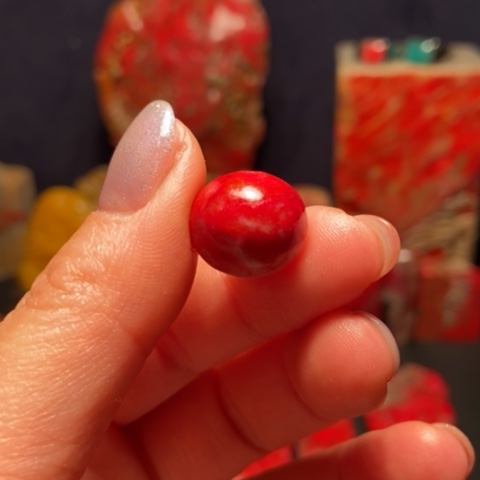 昌化石神*?珠子圆昌化鸡血石