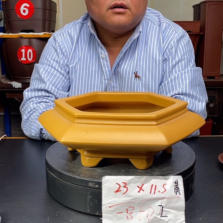 紫砂花盆货号一只FD2