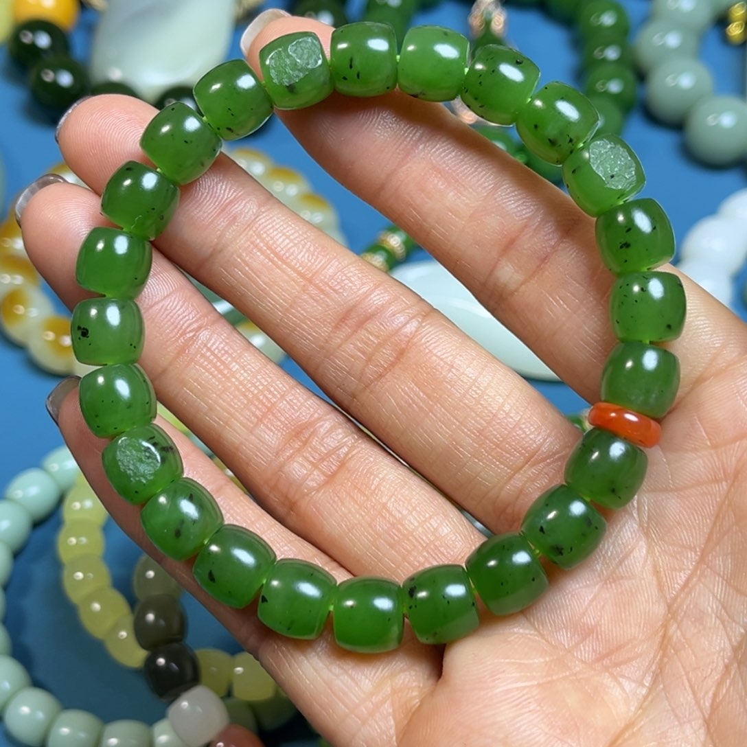 和田玉手串未镶嵌