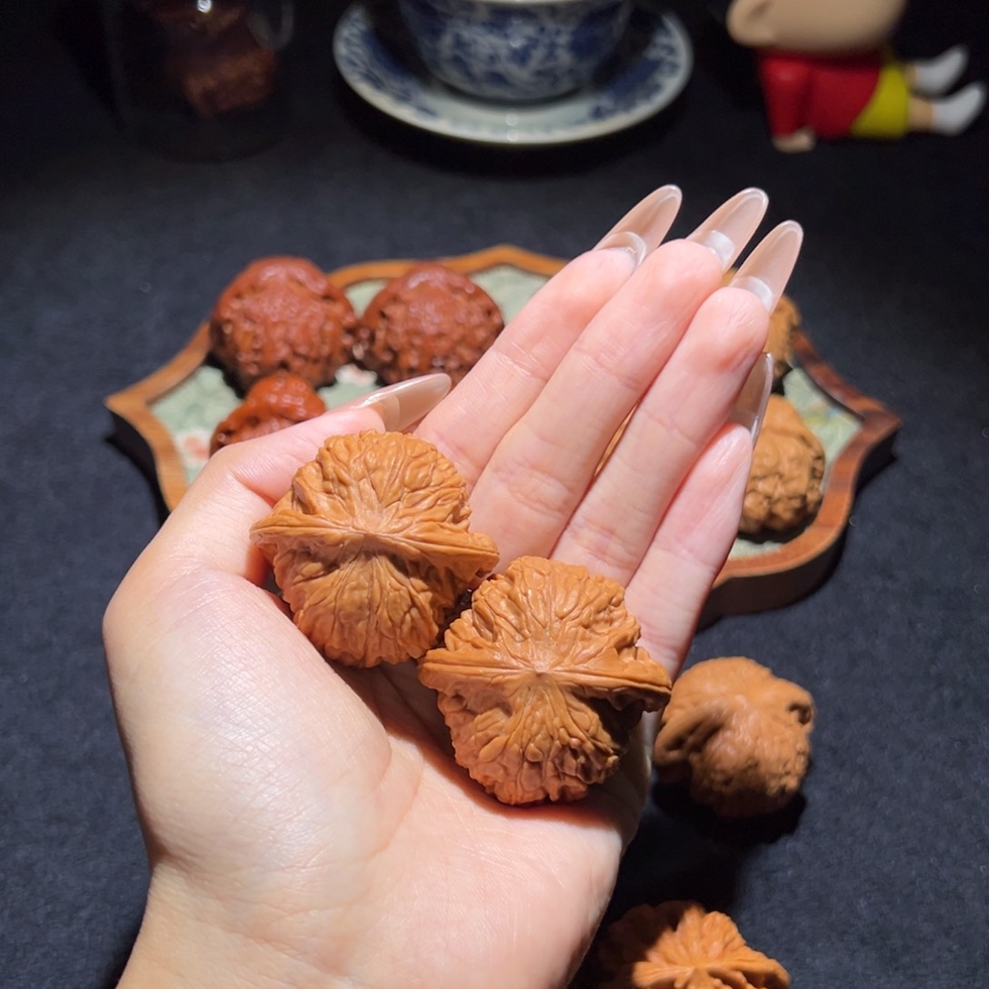 文玩核桃把件39+山地磨