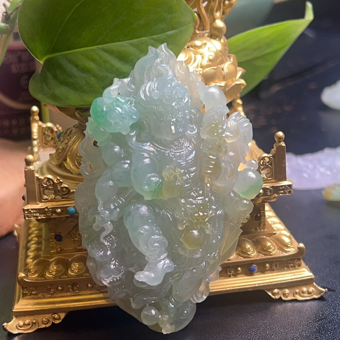 缅甸翡翠A货不动明王