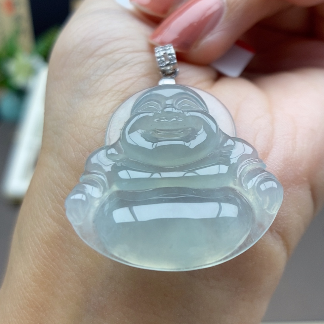 翡翠银S925镶嵌颈饰吊坠62