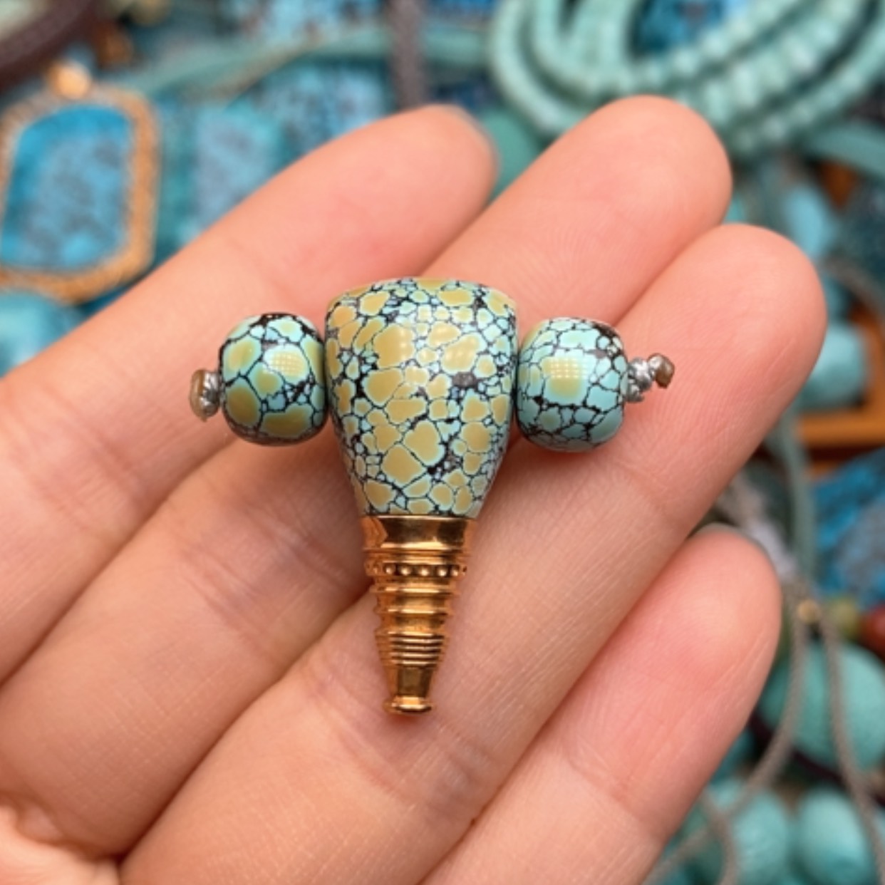 【闪购商品】绿松石珠宝半成品未镶嵌