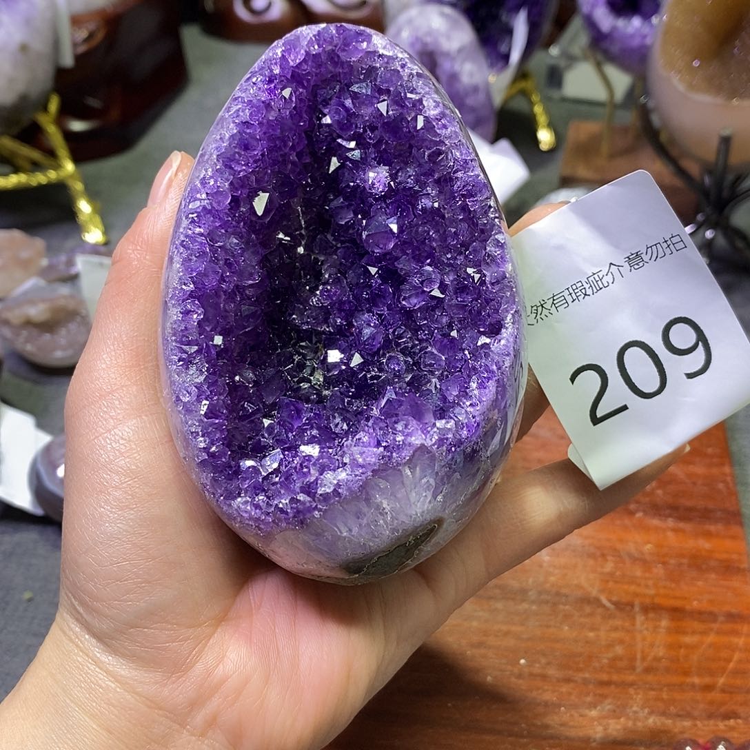 紫晶珠宝半成品未镶嵌