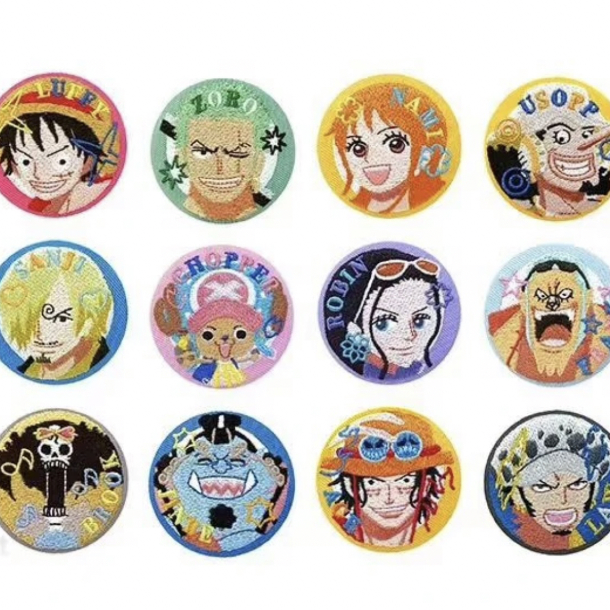 【国现代拆】海贼王 刺绣吧唧徽章