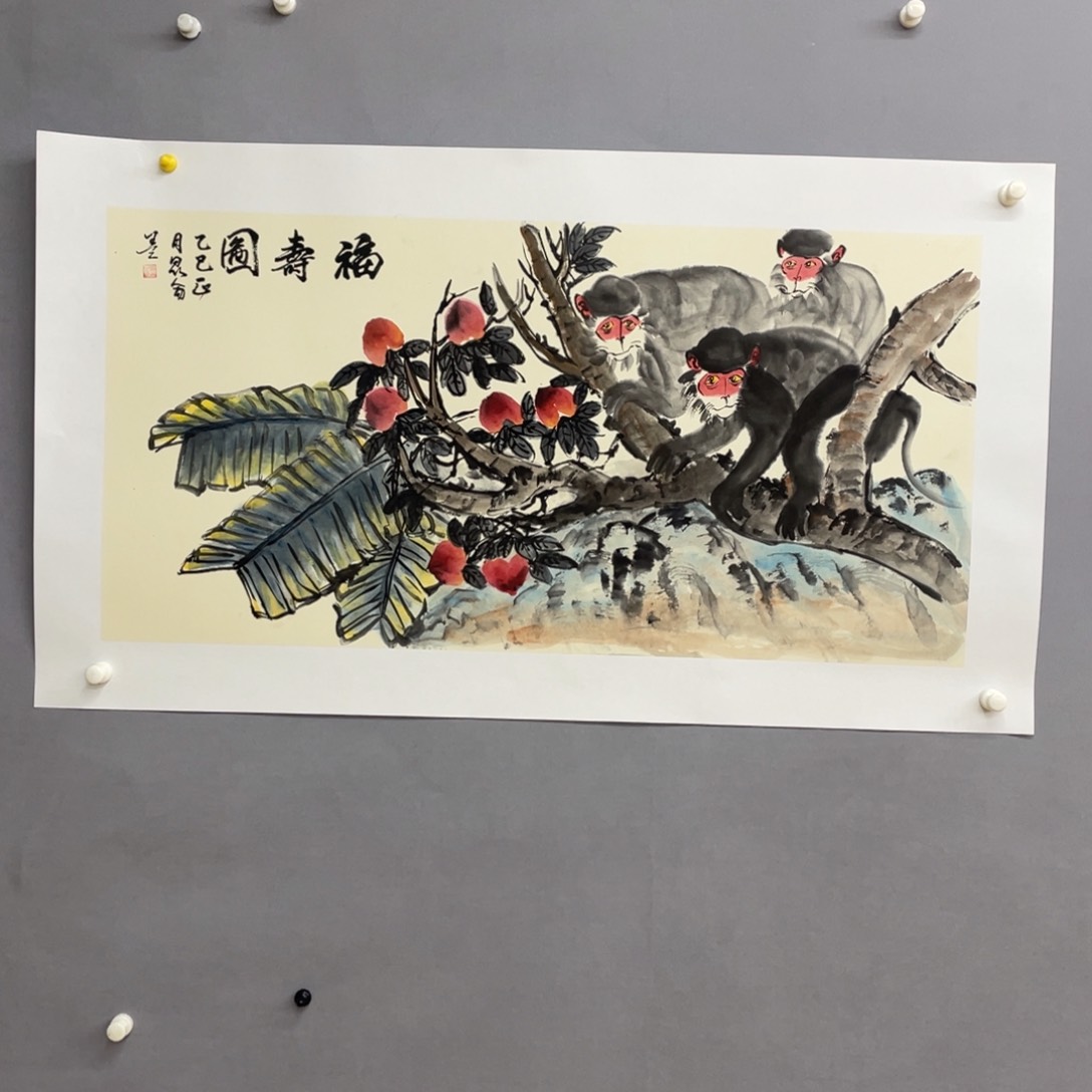 国画艺术家真人手绘