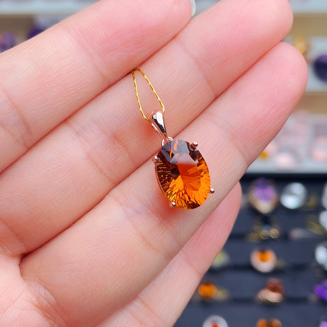 水晶银S925镶嵌珠宝半成品天然保真