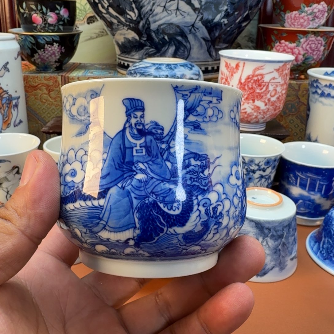 自****陶杯子景德镇全手工手绘陶瓷