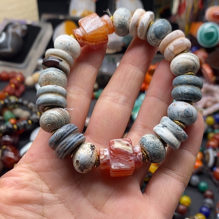 玛瑙/玉髓未镶嵌手链