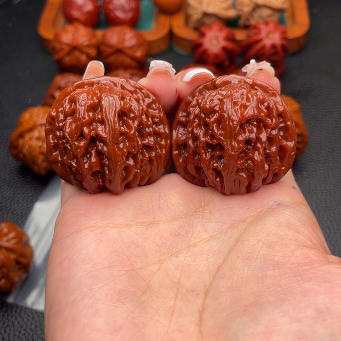 把件文玩核桃四座楼