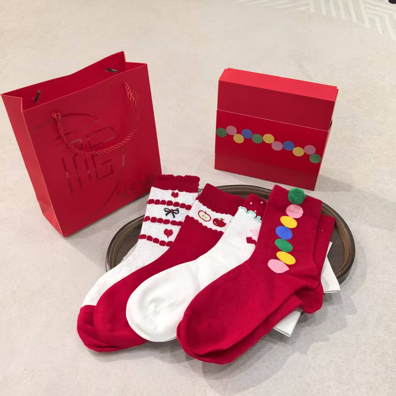 J    0912【新年幸运袜】袜子 