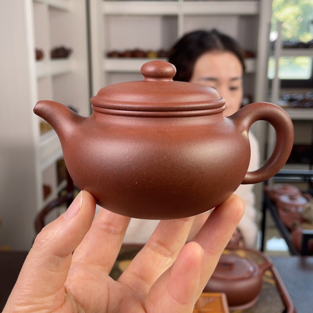 紫砂茶壶底槽清永乐仿古160cc