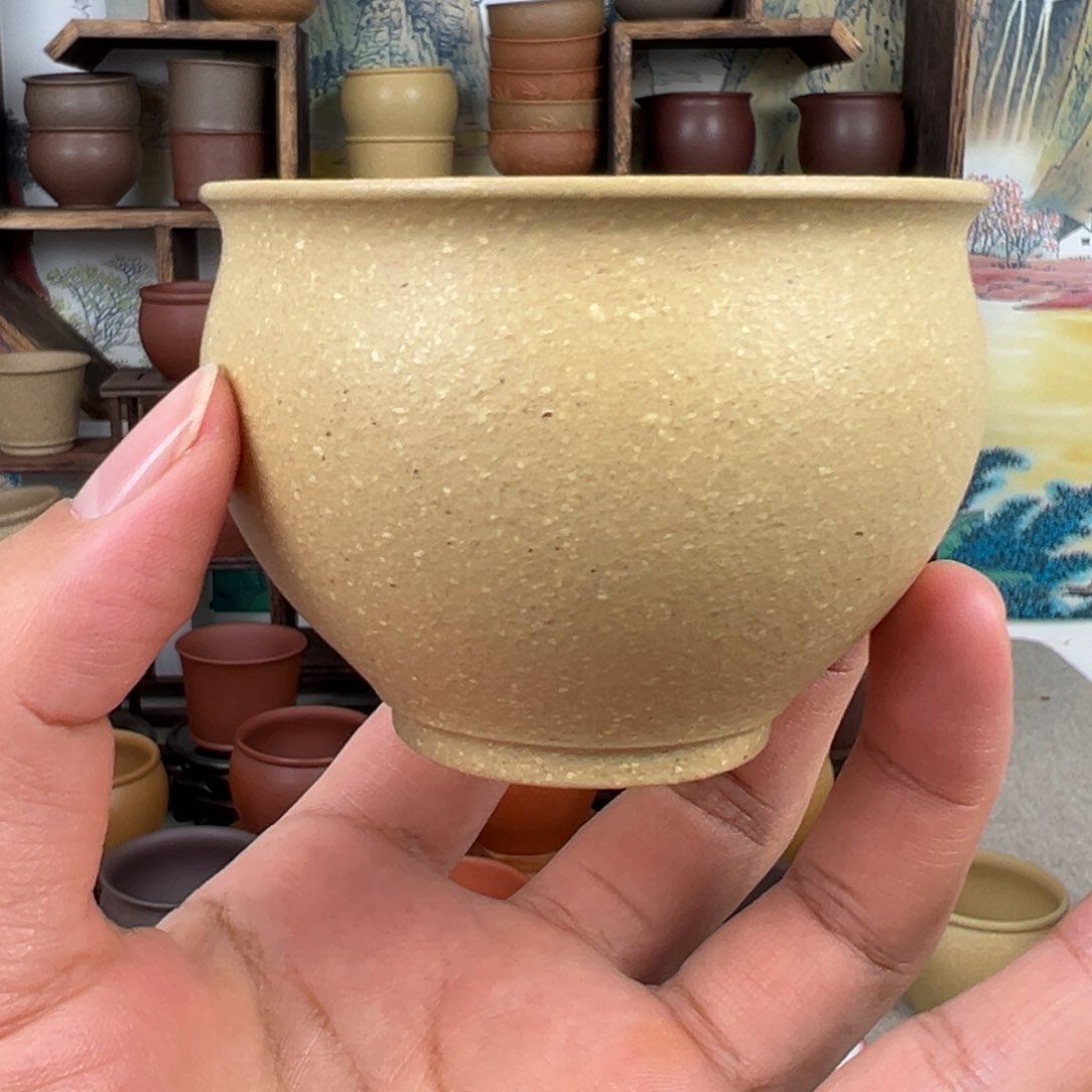紫砂茶杯拙器甄选，纯原本矿。