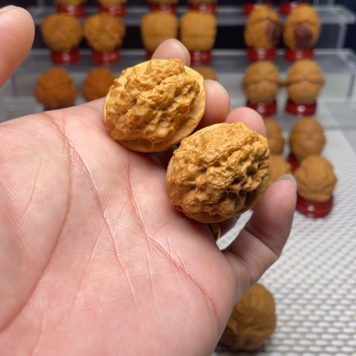 文玩核桃把件3天师