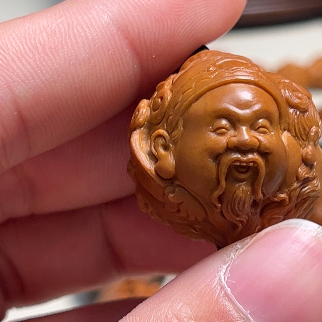 橄榄核吊坠陈*洋福禄寿三星