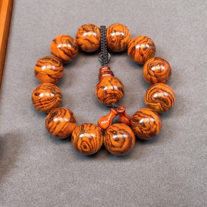 黄花梨/降香黄檀手串/手链陈*海南黄花梨蝴蝶花2.0