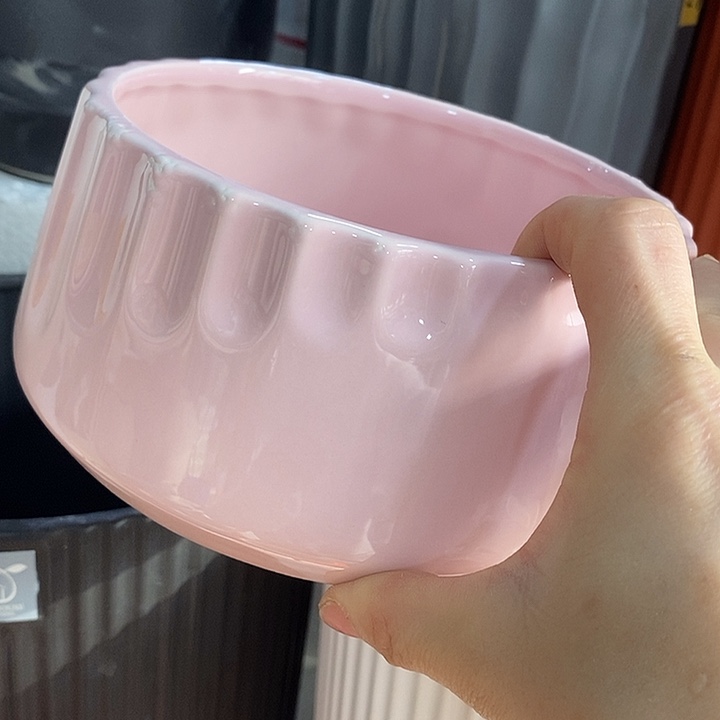 陶摆件陶盆有孔 瑕疵针孔漏釉介意勿拍外口 15外高8