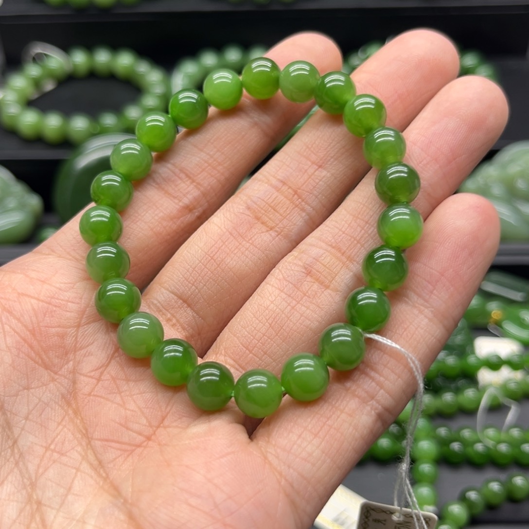 和田玉（碧玉）手链未镶嵌