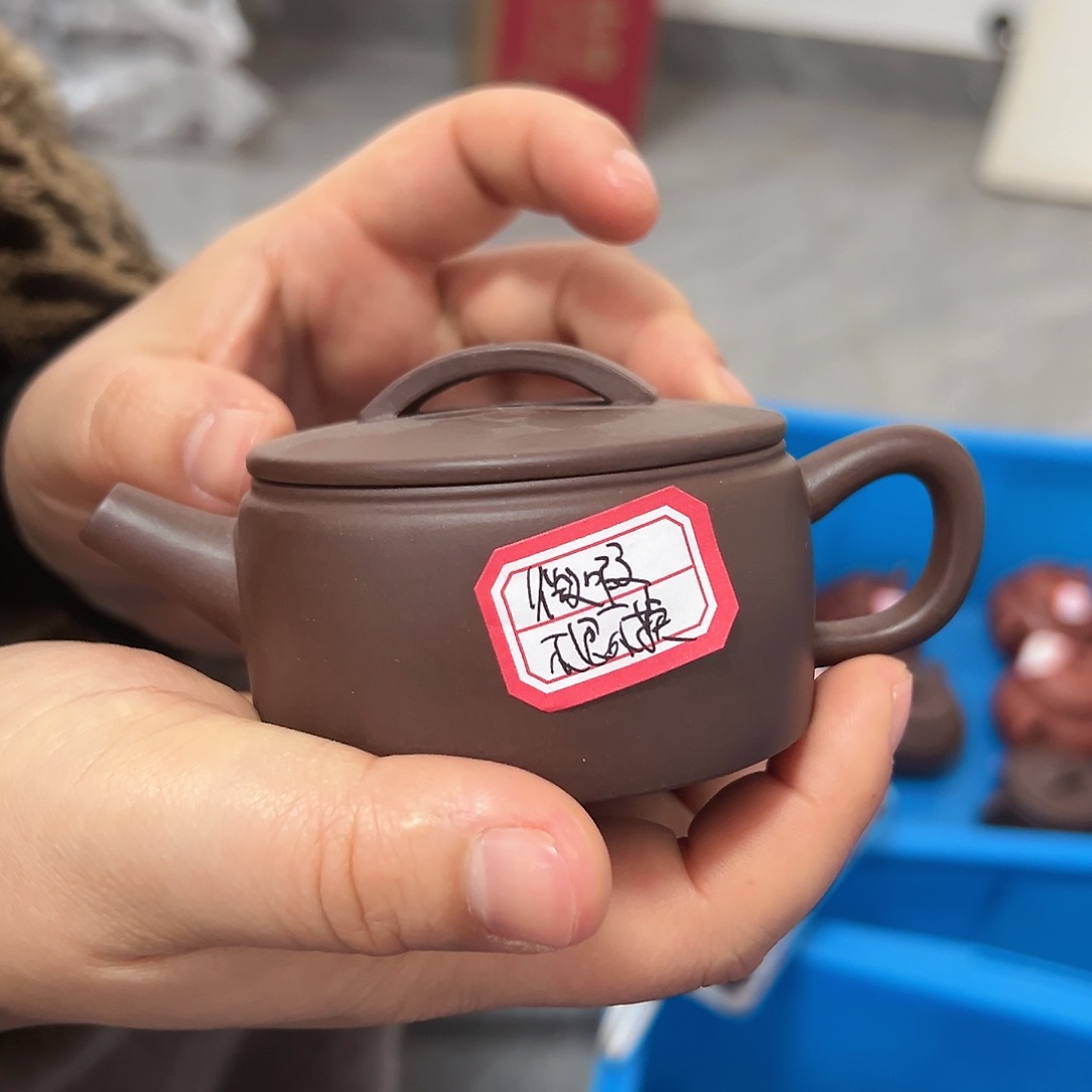 紫砂茶壶黄龙山原矿紫泥