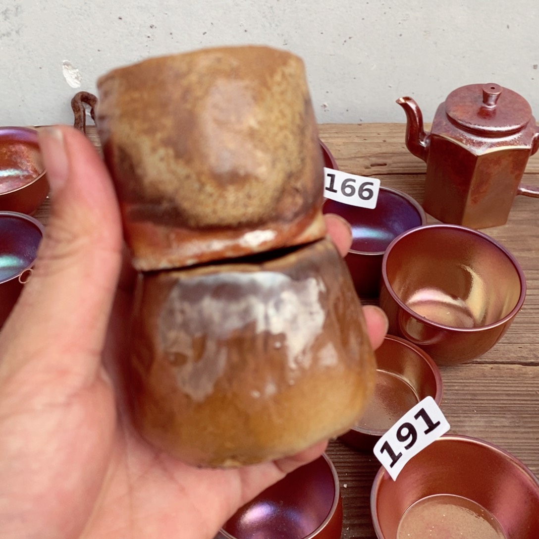 瑕疵，柴烧茶具陶瓷杯子