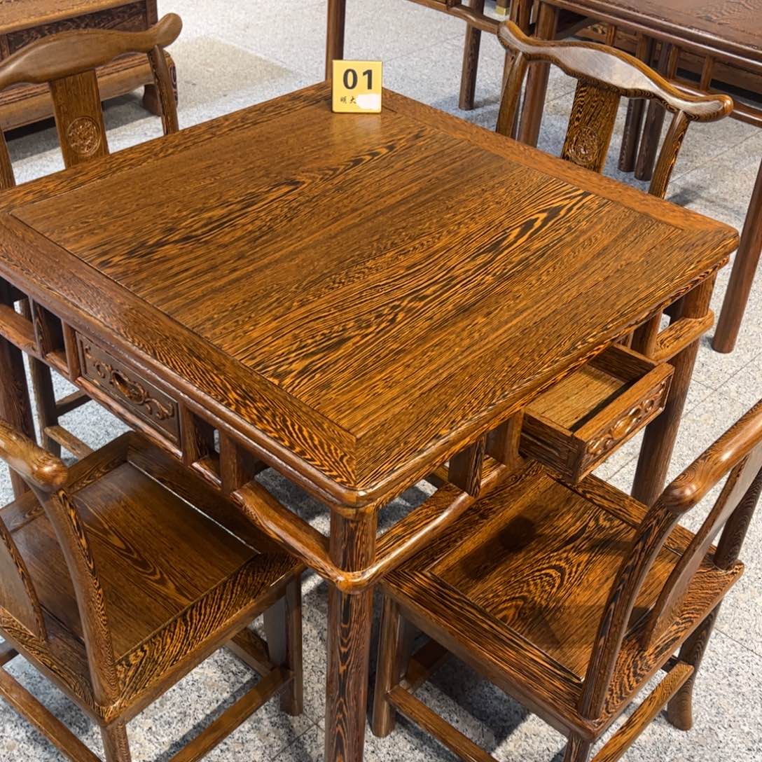 鸡翅木类成套家具78一套