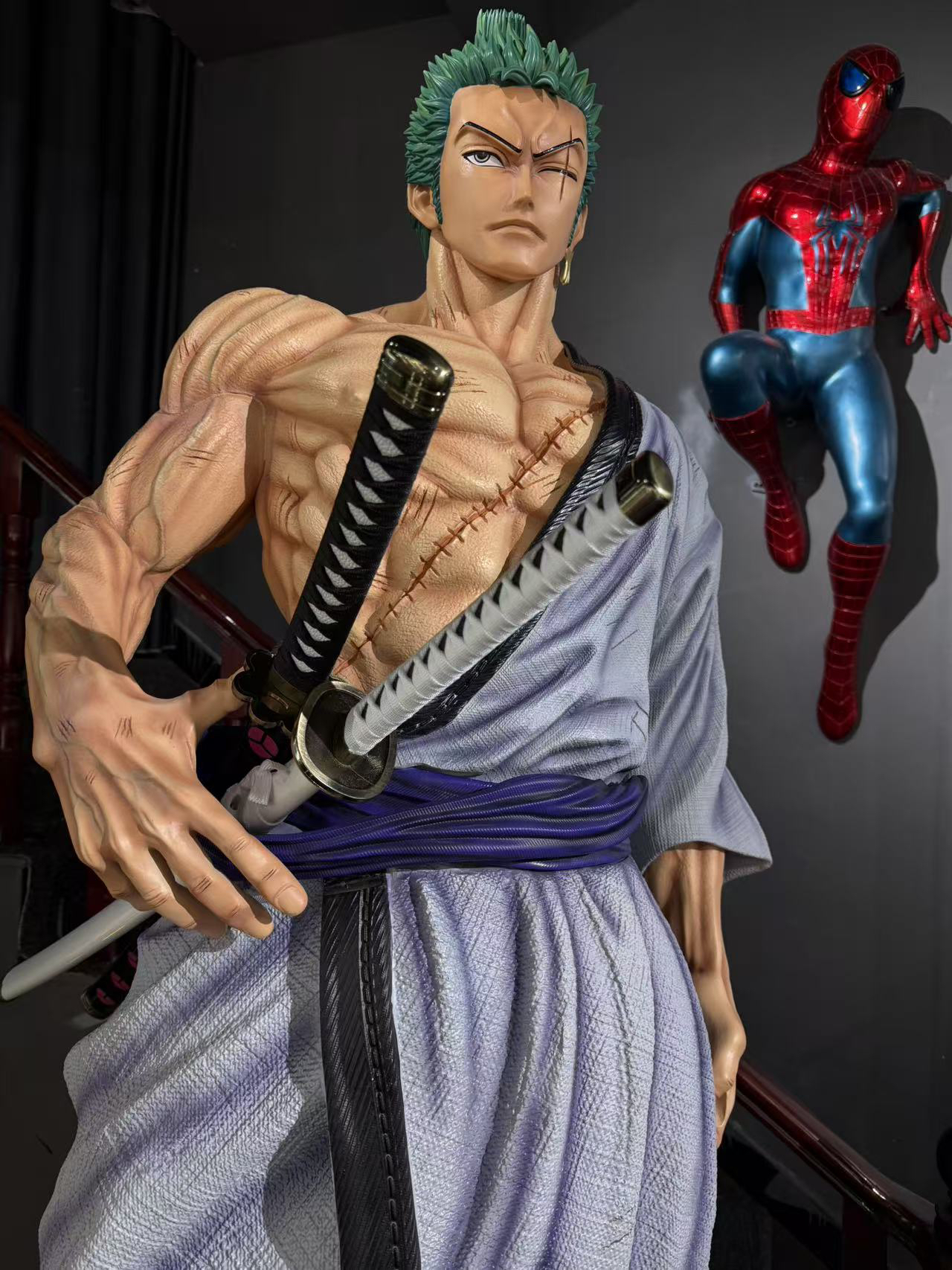 海贼王和之国索隆雕像手办1比1大型雕像