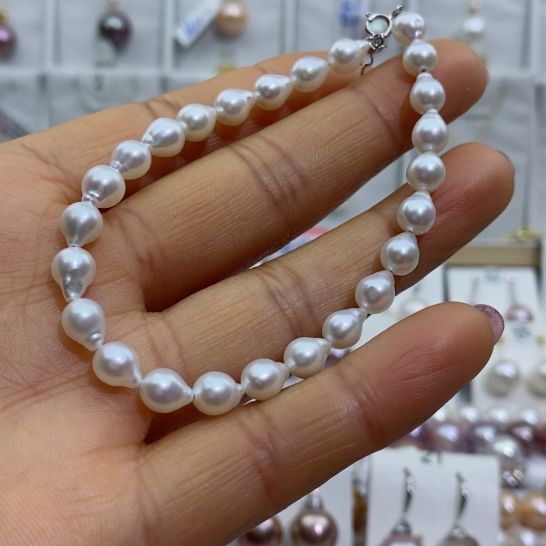 淡水珍珠吊坠(赠链)银S925镶嵌