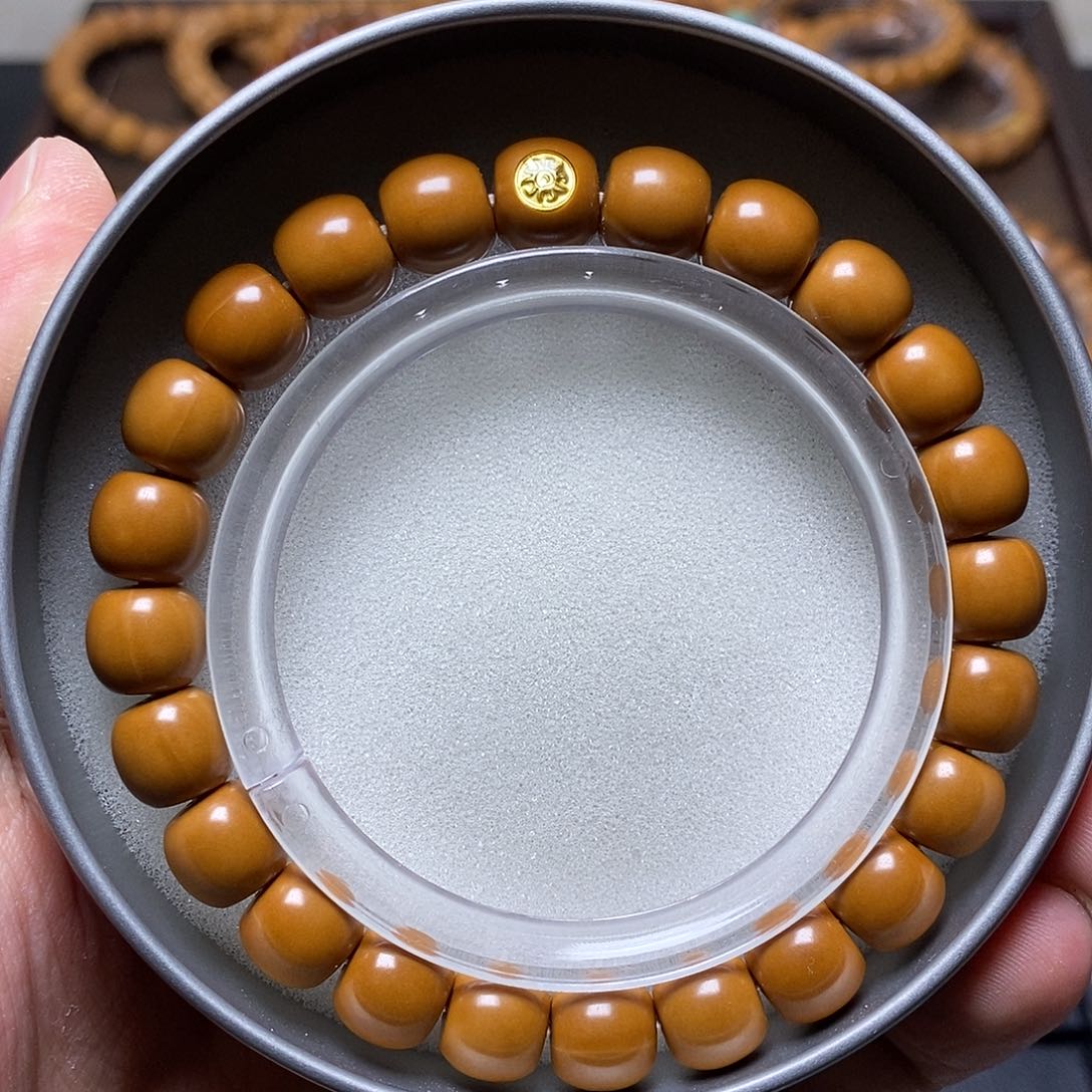 猴头核桃手串18k金标毕业老邢尺寸9+全品63号