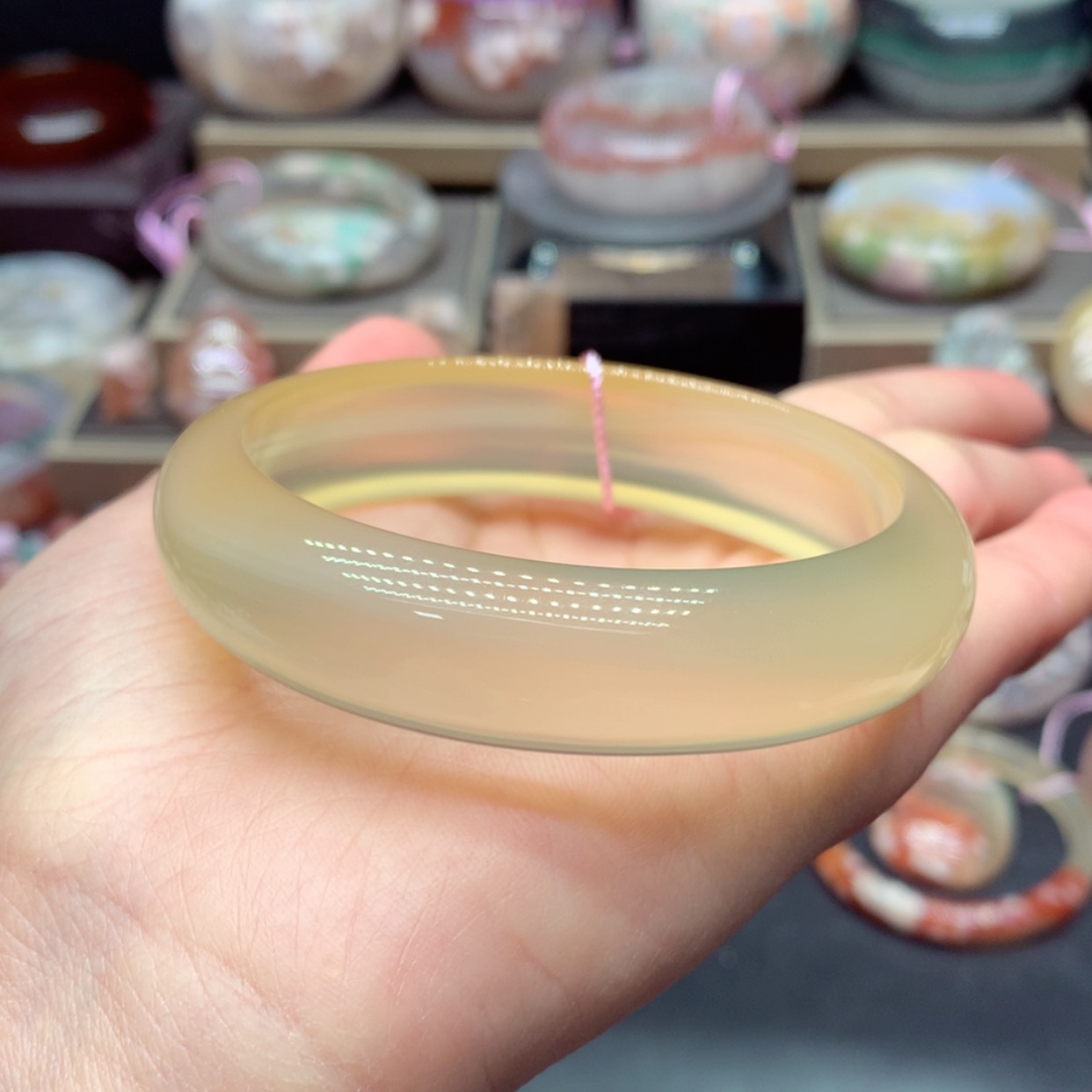 【闪购商品】玛瑙/玉髓手镯未镶嵌凤**宝9