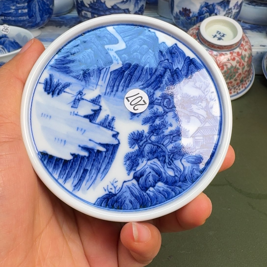 瓷景德镇纯手绘茶具圆圆207