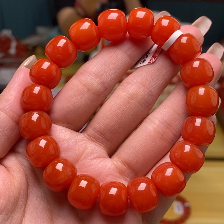 未镶嵌手链南红玛瑙12mm+