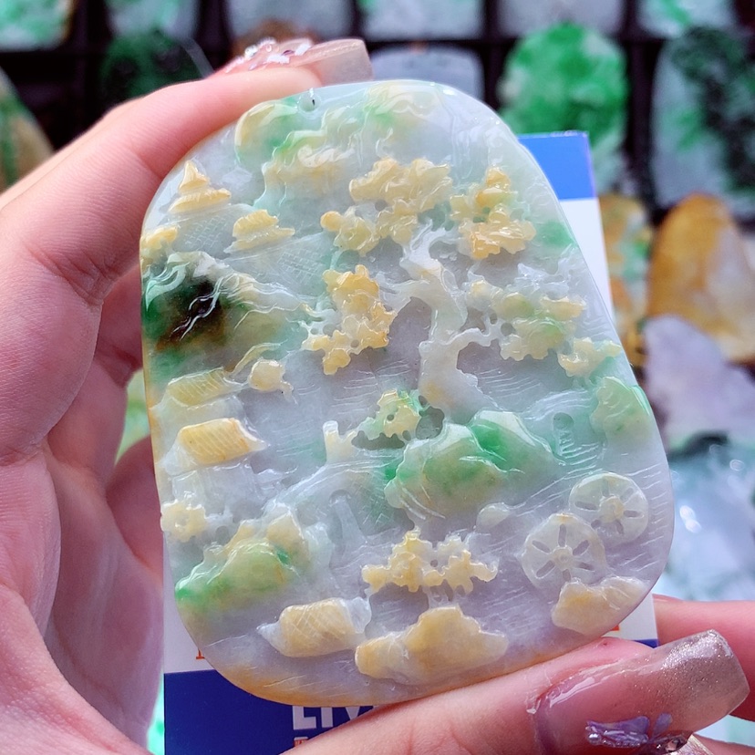 【闪购商品】翡翠颈饰未镶嵌挂件