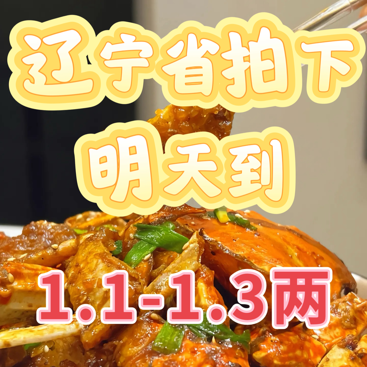 毛爪【黄蟹】1.1-1.3两3斤辽宁省内次日达小青蟹蟹同城配送