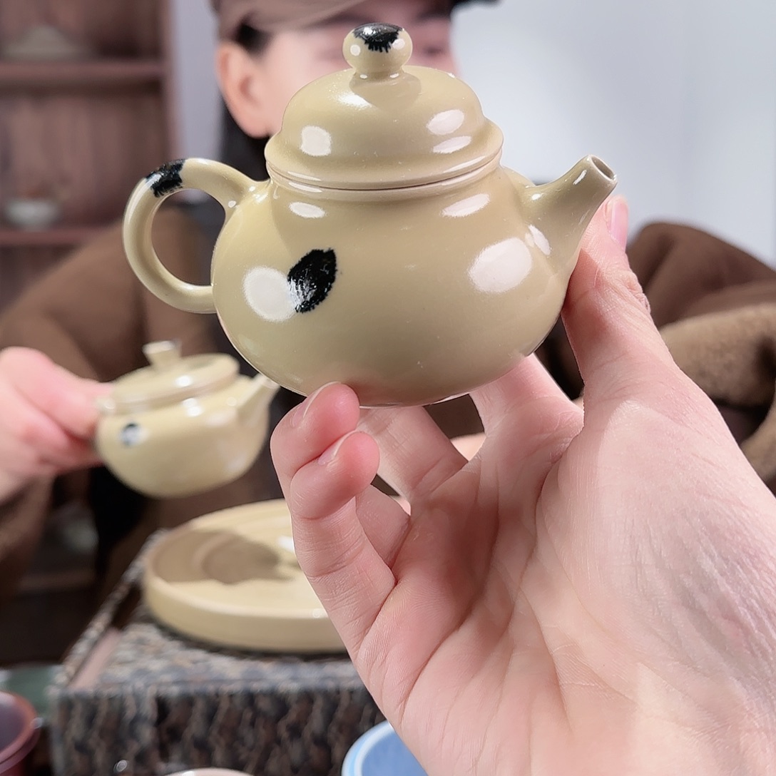 摆件瓷龙天手工壶