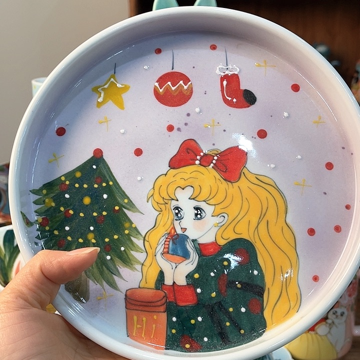 陶景德镇釉下手绘陶瓷 