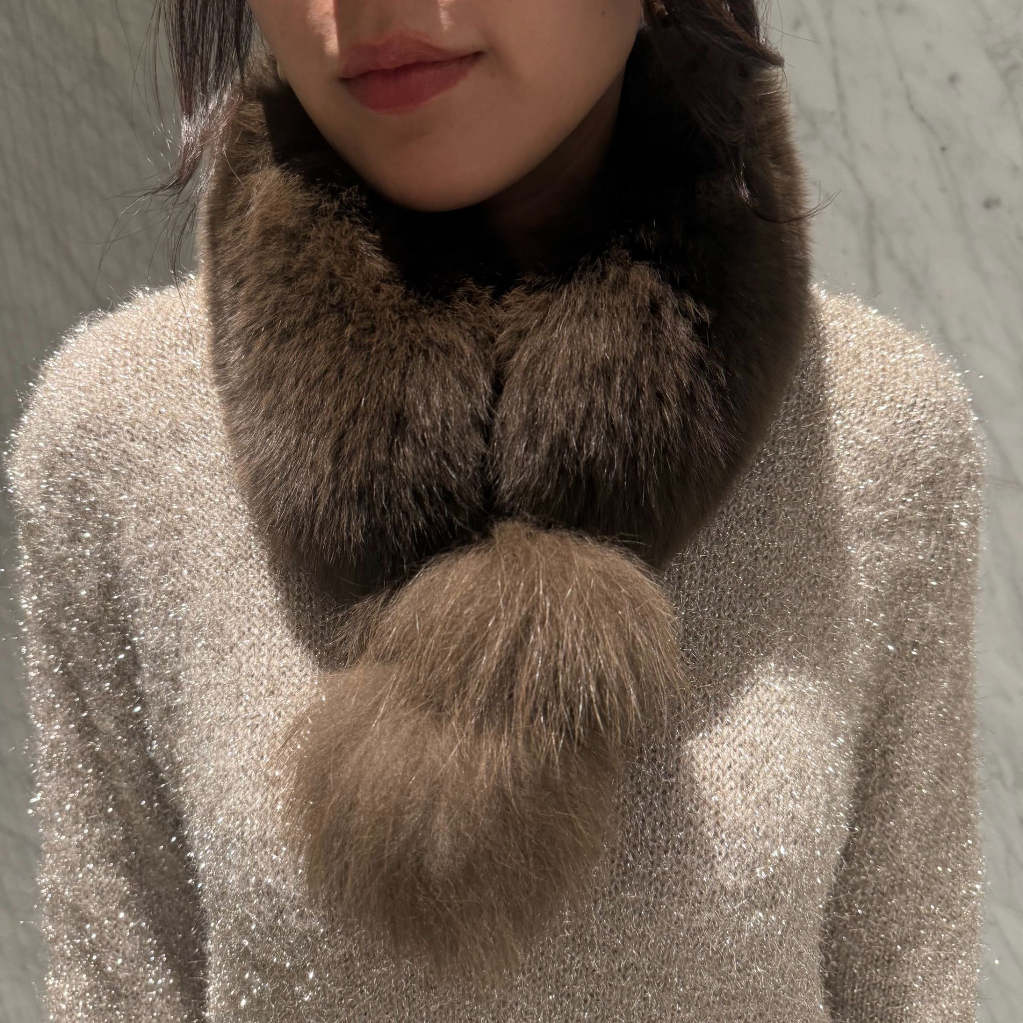 25冬季狐狸毛围巾