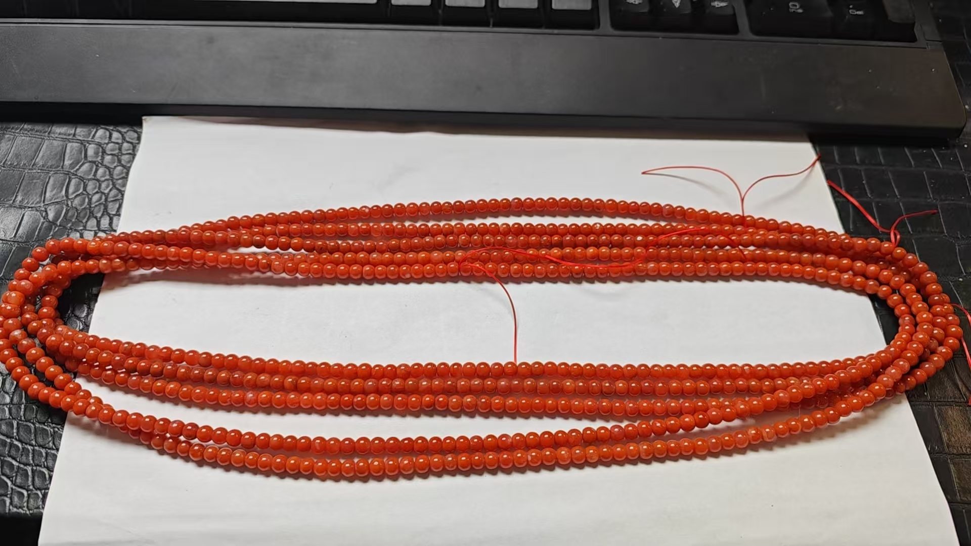 南红项链5.8mm左右多样性发其一C-937