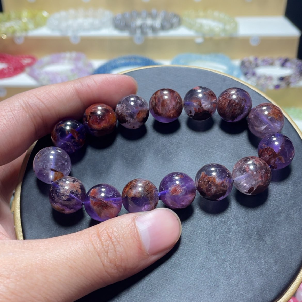【闪购商品】水晶手链银S800镀金镶嵌陈*K