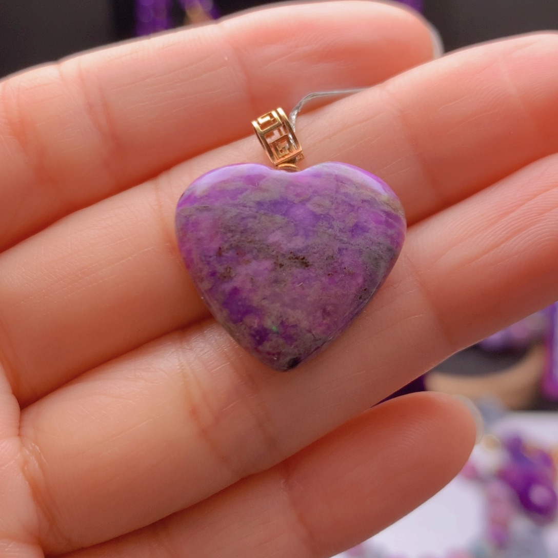 苏纪石（舒俱来）18K金镶嵌吊坠