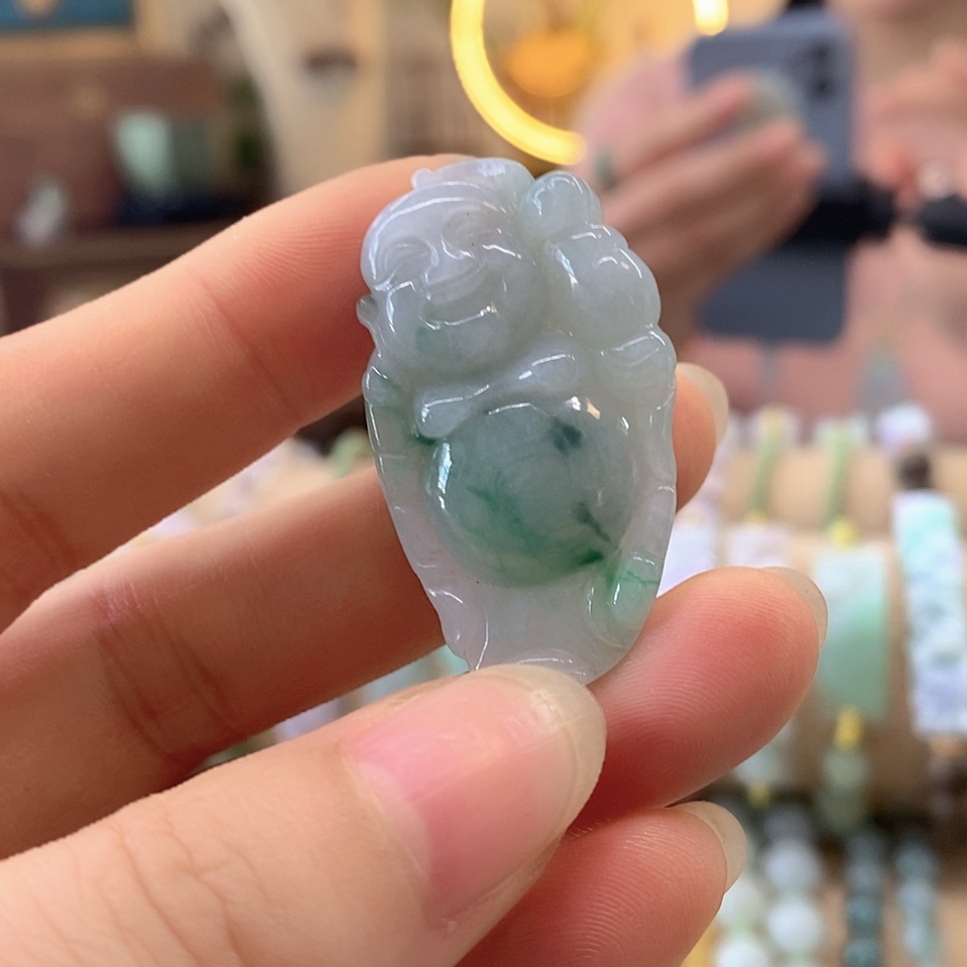 翡翠未镶嵌挂件翡翠挂件