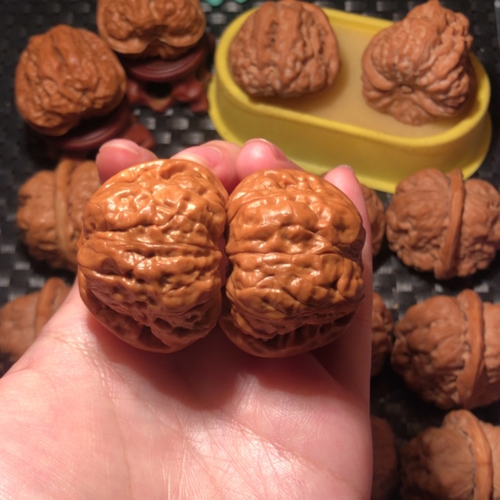 S***Y文玩核桃把件蛙饼