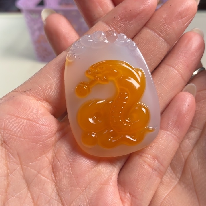 玛瑙/玉髓未镶嵌吊坠(不含链)